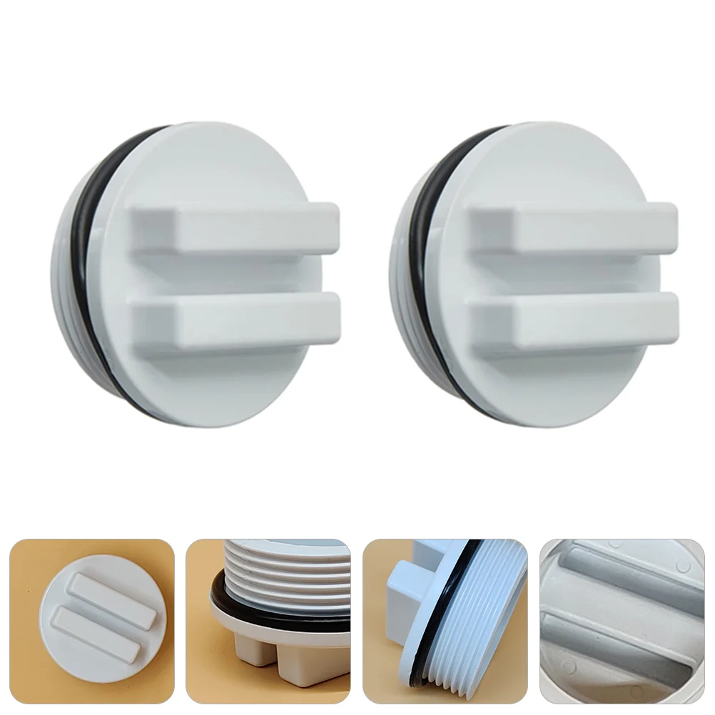 2 PCS Pool Winterizing Plug Drain Expansion Concrete Pools Vacuum Fittings