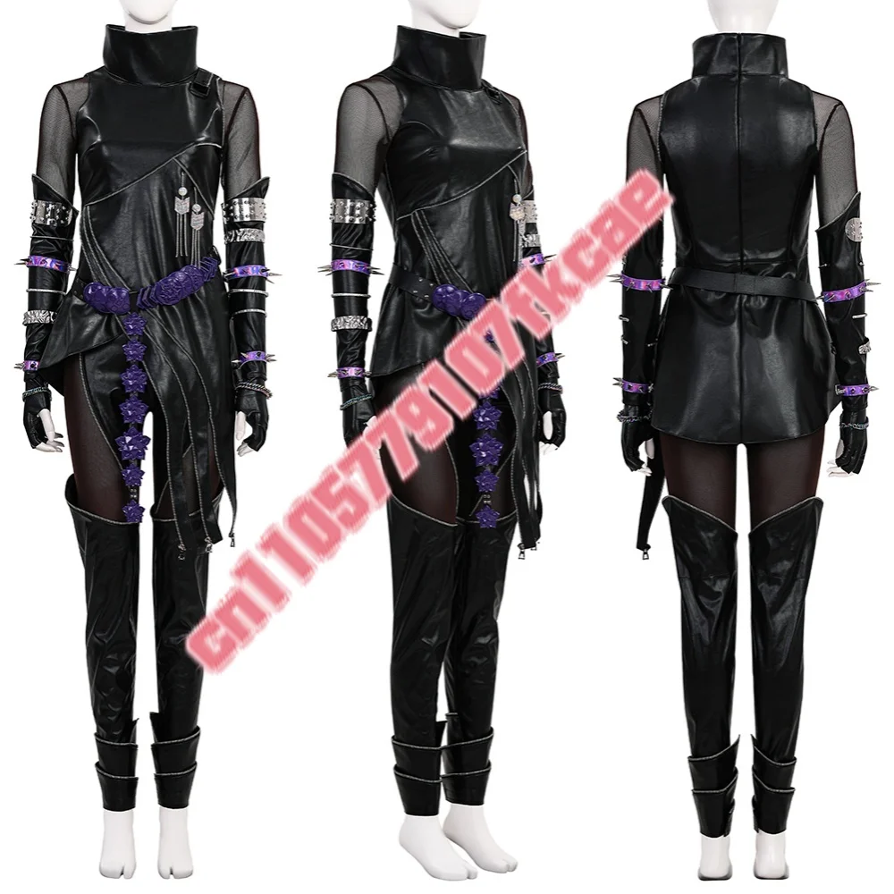 ZOEY 가죽 미라 코스튬 K팝 데몬 헌터즈 루미 코스프레 의상 상의 바지 풀세트 할로윈 소녀 애니메이션 무대 의상 맞춤 제작