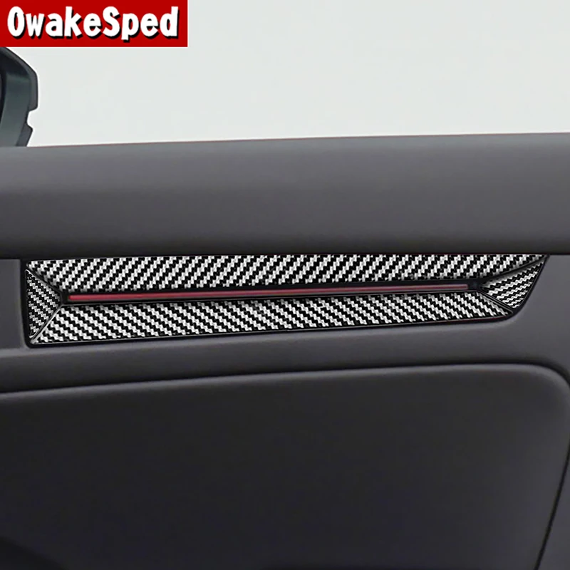 

Car Accessories Window Door Panel Cover Trim Strips Carbon Fiber Sticker For Honda Civic 11th Gen 2022 Interior Moulding Decals