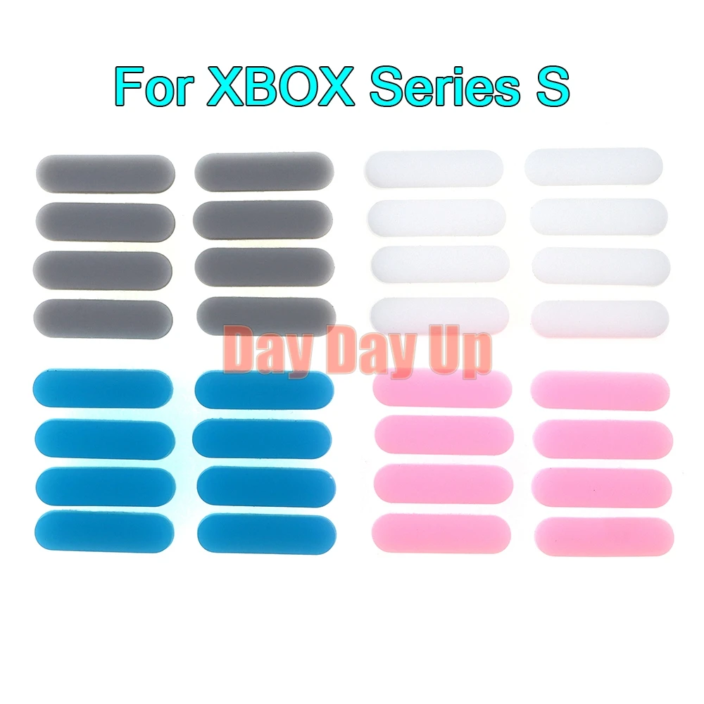1 conjunto de substituição para xbox série s x pés de borracha para xboxseries xs xsx habitação de borracha com caixa de cola