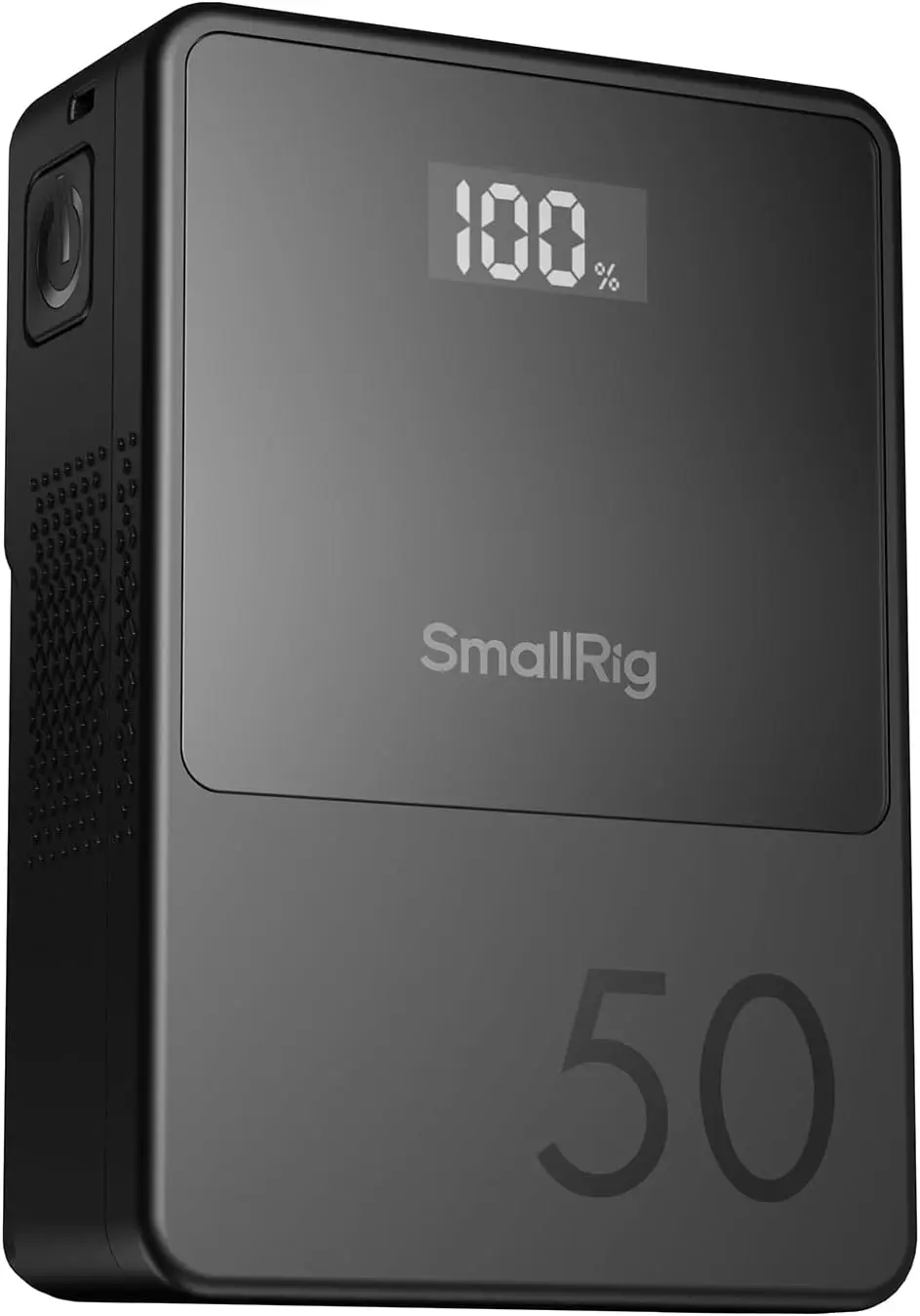 

Аккумулятор V-Mount 50 Вт·ч с быстрой зарядкой 45 Вт, портами USB-C/D-TAP и OLED-экраном для камер и телефонов