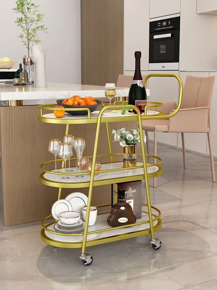 

Hotel Dining Room Tool Cart Salon Trolley Living Room Bedroom Kitchen Salon Trolley Carrello Attrezzi Beauty Furniture HYST