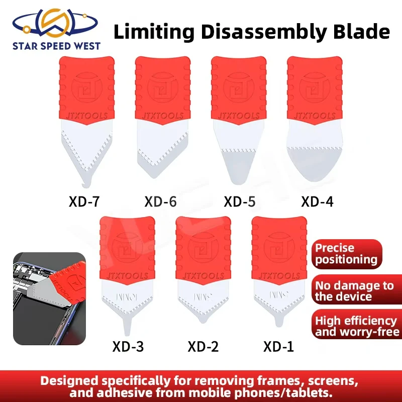 

JTX Limit Disassembly Blade High Hardness for Phone Tablet Screen Frame Back Cover Battery Removal Glue Cleaning Tools Set