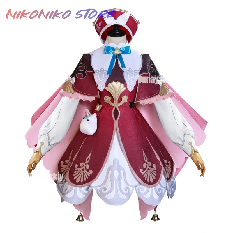 Honkai Star Rail Hyacine 코스프레 Costume Wig Dress Uniform Hat Shoes Amphoreus Halloween Party for Women Girls Carnival Props