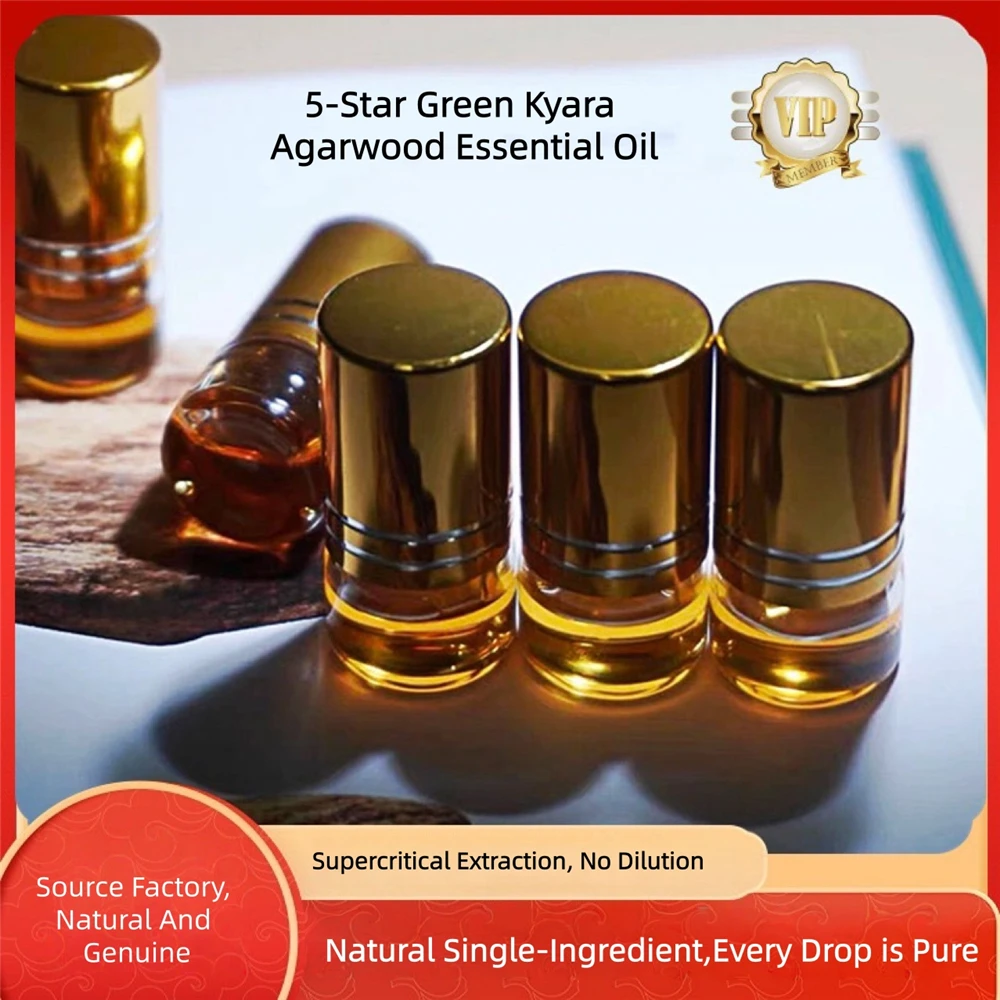 

Hainan Kyara Essential Oil,Natural,Pure&Undiluted Yingge Green Kyara Oil,Agarwood Aromatherapy Oil,Supercritically Extracted,Oud
