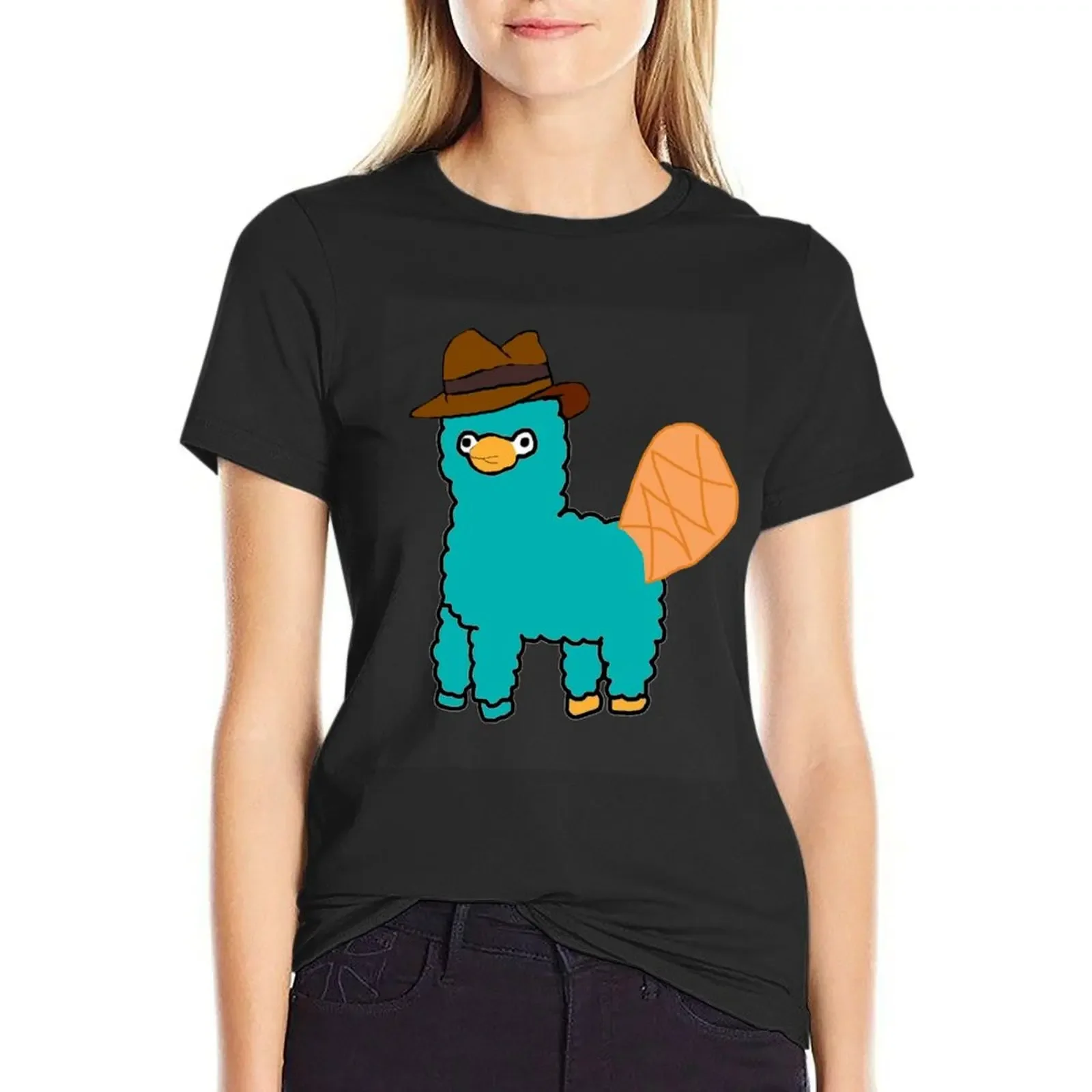 

Perry the Platypaca T-Shirt sublime Aesthetic clothing shirts graphic tees tees summer blouses woman 2025