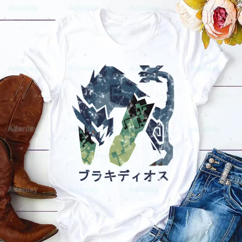 Monster Hunter Game Harajuku Women Harajuku Summer Tops Graphic Tees Women Kawaii T-shirt Clothes Girl T Shirt ,Drop Shipping