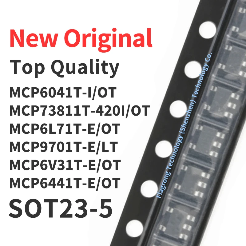 10 Pieces MCP6041T-I MCP73811T-420I MCP6L71T-E MCP9701T-E /LT MCP6V31T-E MCP6441T-E /OT SOR23-5 Chip IC New Original