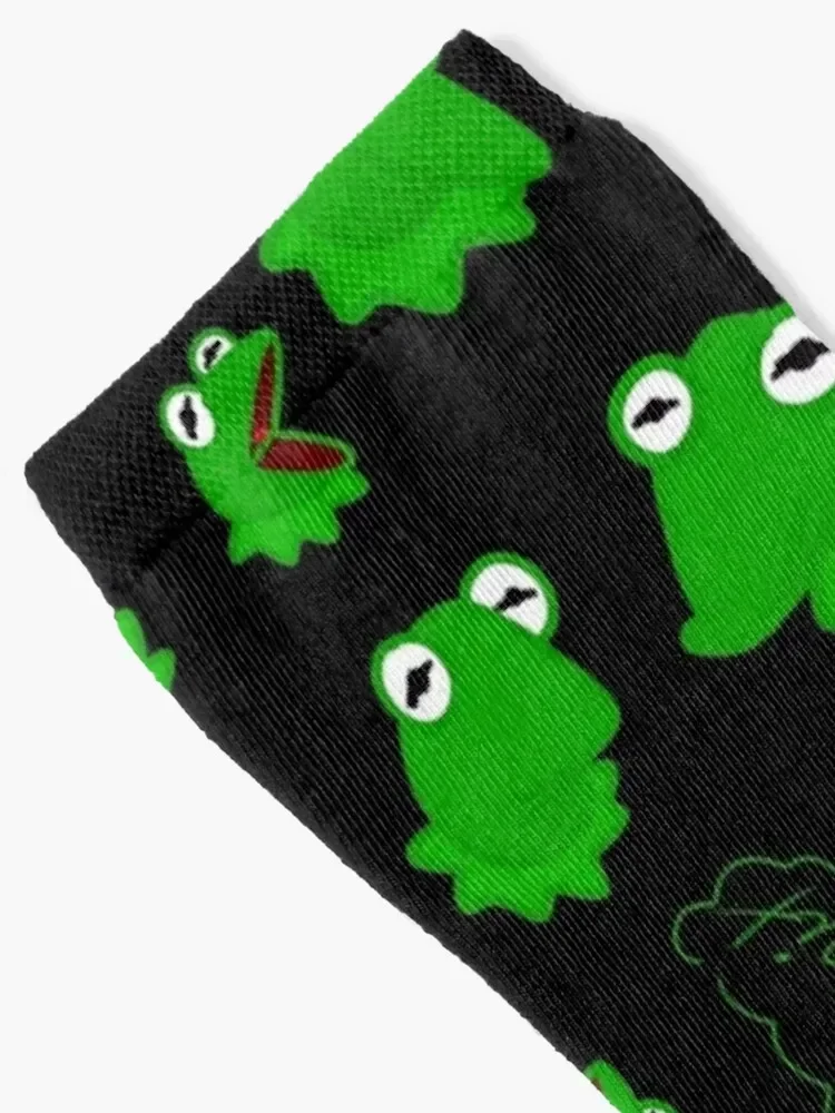 A set of Kermits 2 Socks man loose designer Designer Man Socks Women's