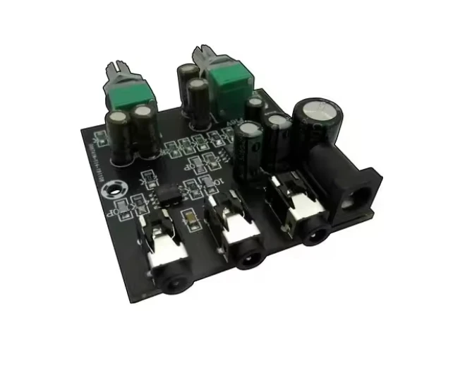 HiFi 2Way 2CH 2 in 1 out Stereo Audio Signal Mixer Multi-Channels Mixing Board for reverb amplification Headset Amplifier