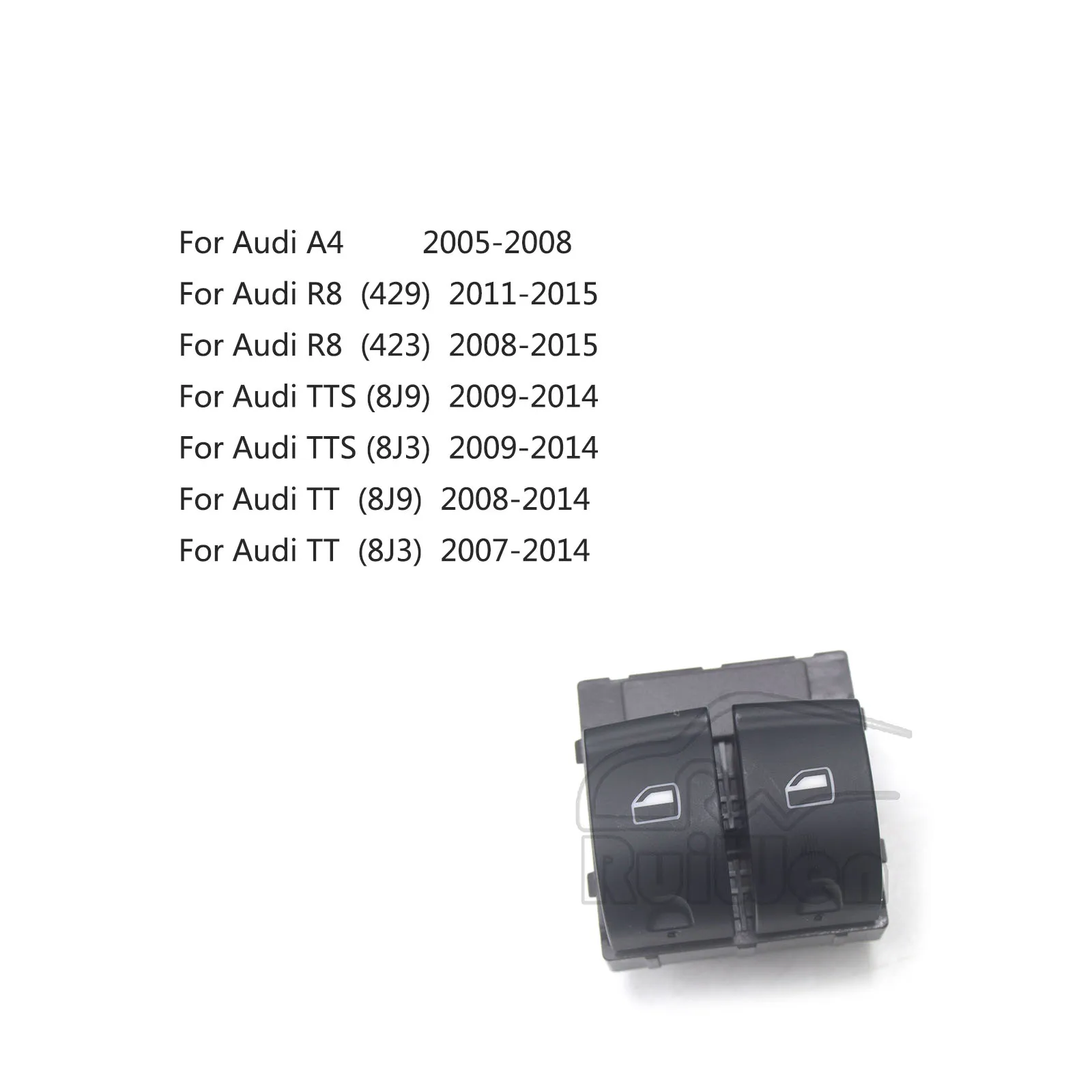 Car Accessories Electric Door Window Double Switch Button Control Driver Side For Audi A4 R8 TTS TT 8E0959851C