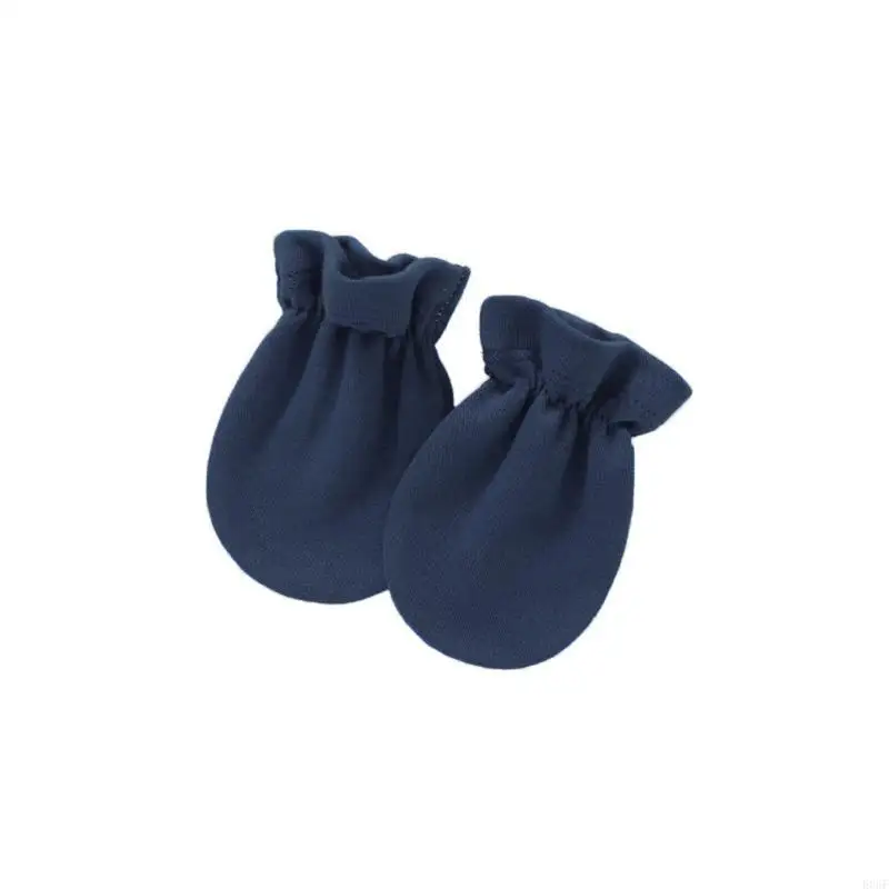 

E06F No Scratch Hand Socks Newborn supply Baby Against Scratching Soft Cotton Gloves