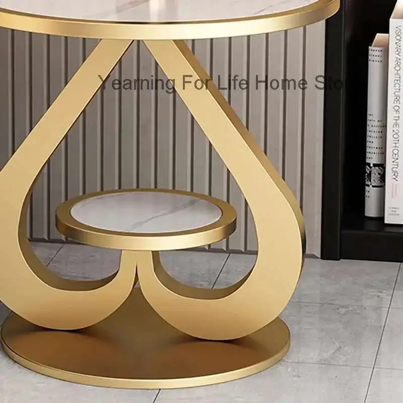 

Italian Modern Side Table Unique Elegant Light Luxury Corner Table Aesthetic Style Tavolino Da Salotto Living Room Furniture