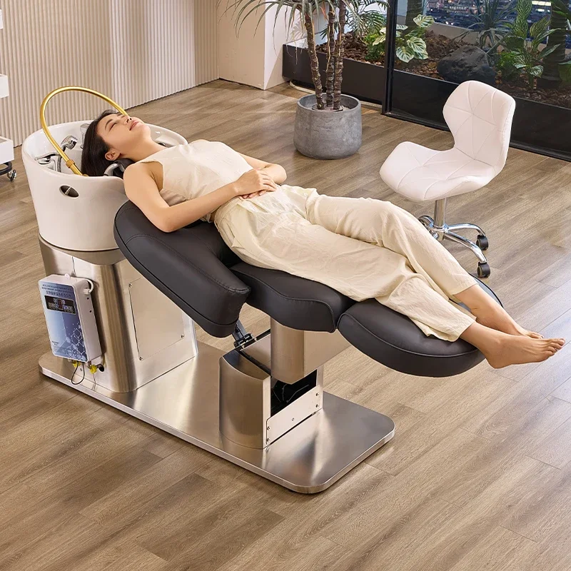 Modern intelligent comfortable electric multipurpose hair washing salon table massage stool Bea shampoo bed  sofa Pedicure Foot