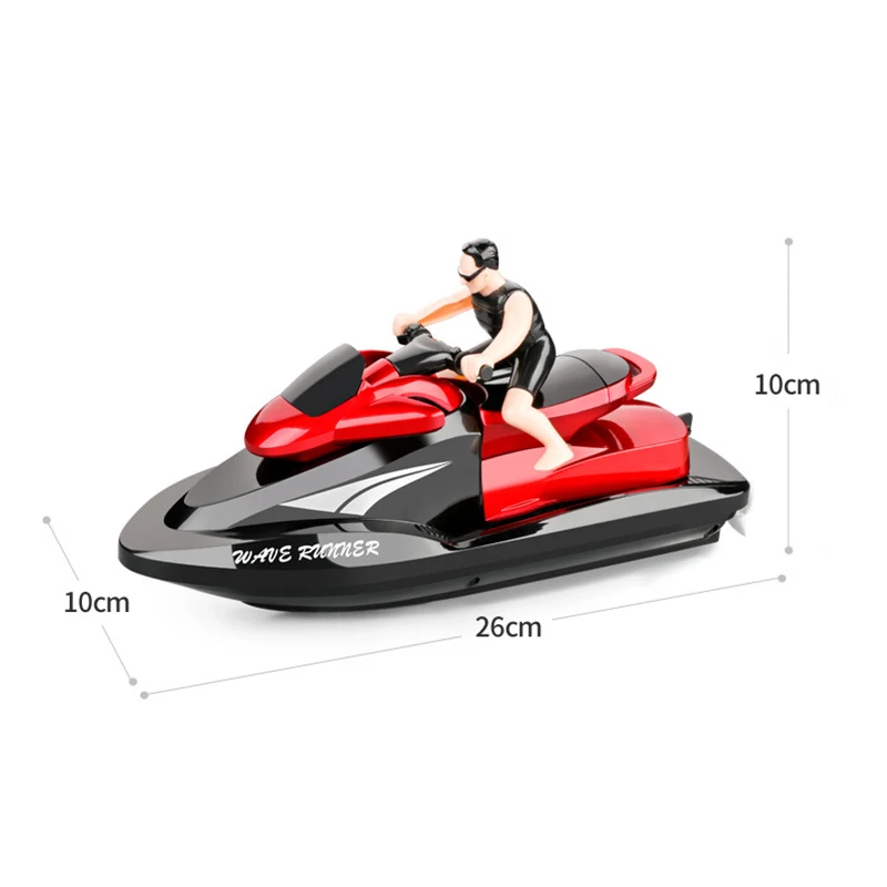 20 KM/H RC boat motorcycle speedboat 2.4G radio remote control high speed ship water game gift for children kids birthday