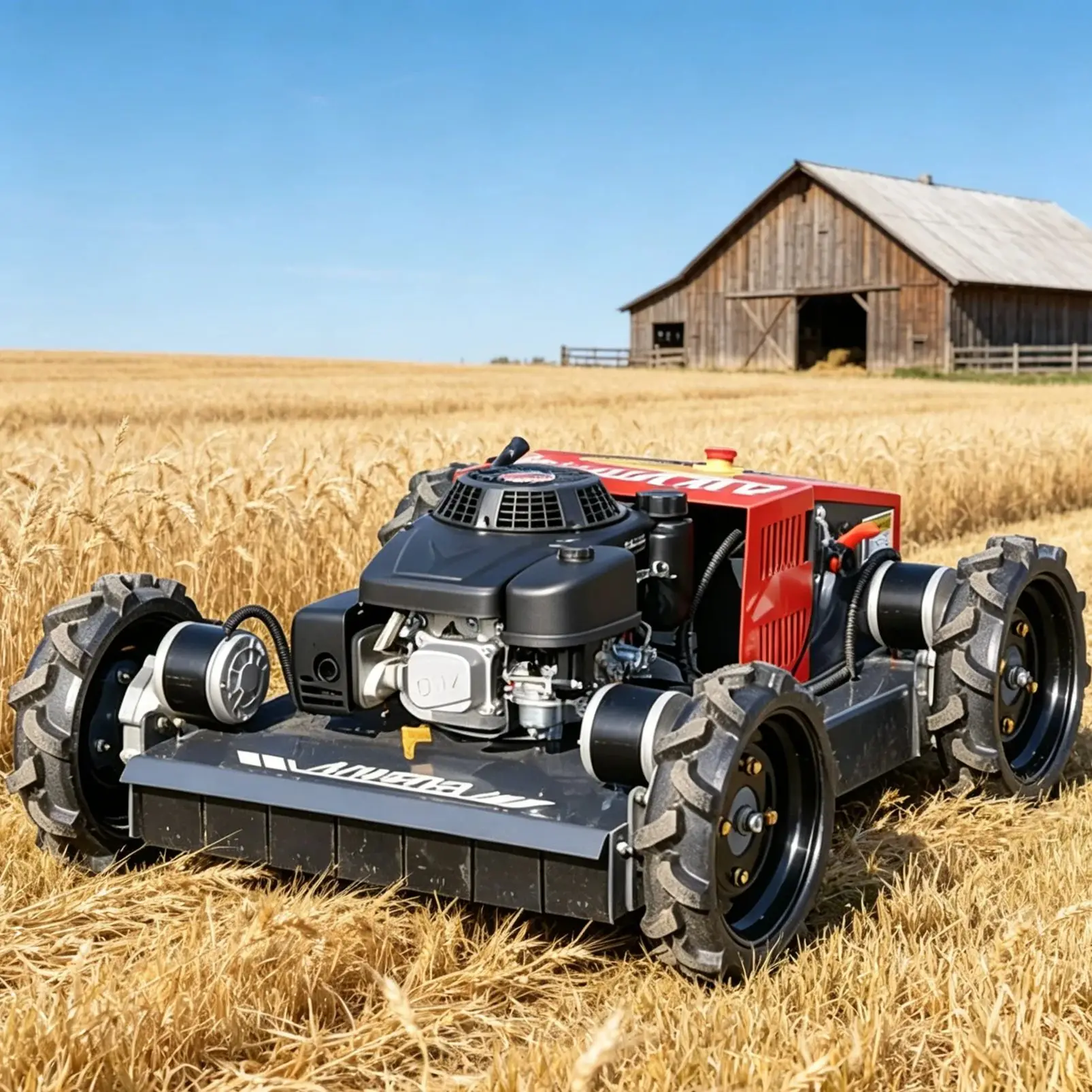 

Customized Belt Type Remote Control Lawn Mower With Complete CE Certification For Home Lawn And Garden Trimming Tasks