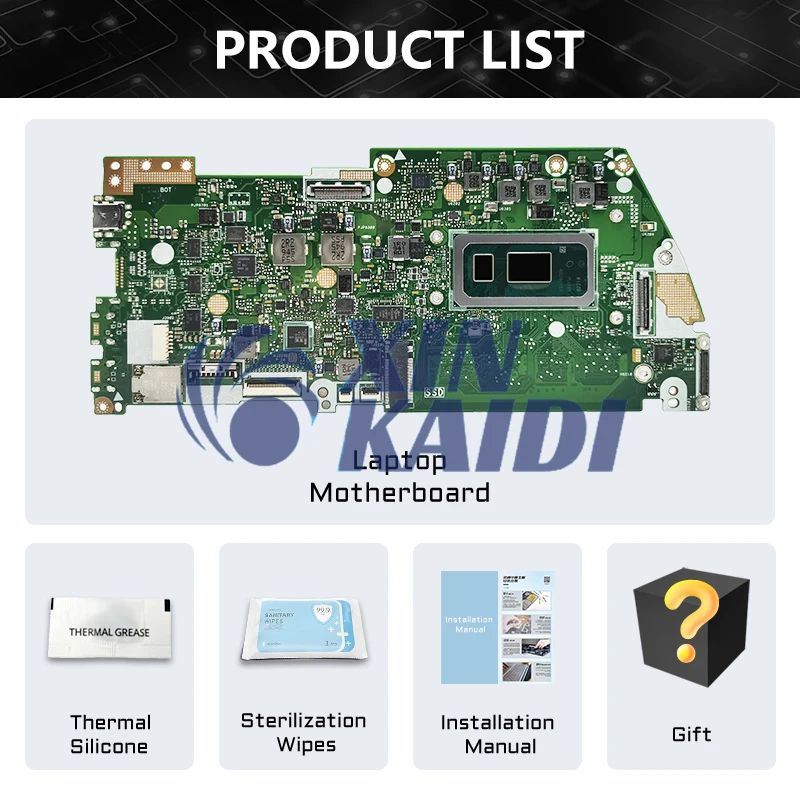 Notebook Mainboard For ASUS Q326 Q326FA Q326F UX362F UX362FA Laptop Motherboard with CPU i3 i5 i7 8th Gen 4GB 8GB 16GB RAM