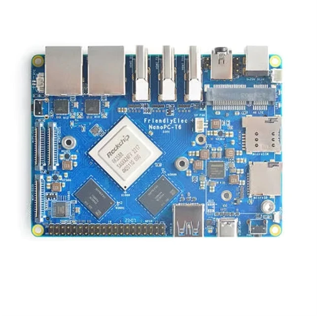 GGDX Friendly Nanopc T6 Development Board RK3588 A76 6TOPs Computing Power 16G 256GB Twin 2.5