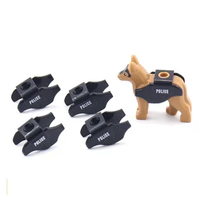 Cidade Police Hundekonstruktionsblöcke, MOC -Ziegelpistole, Einrichten von Modellspielzeugen, Playmobil -Figuren, Militärschwatz, Armee -Soldatenzubehör 10 Hauptverkaufsspielzeug Playmobil - №9