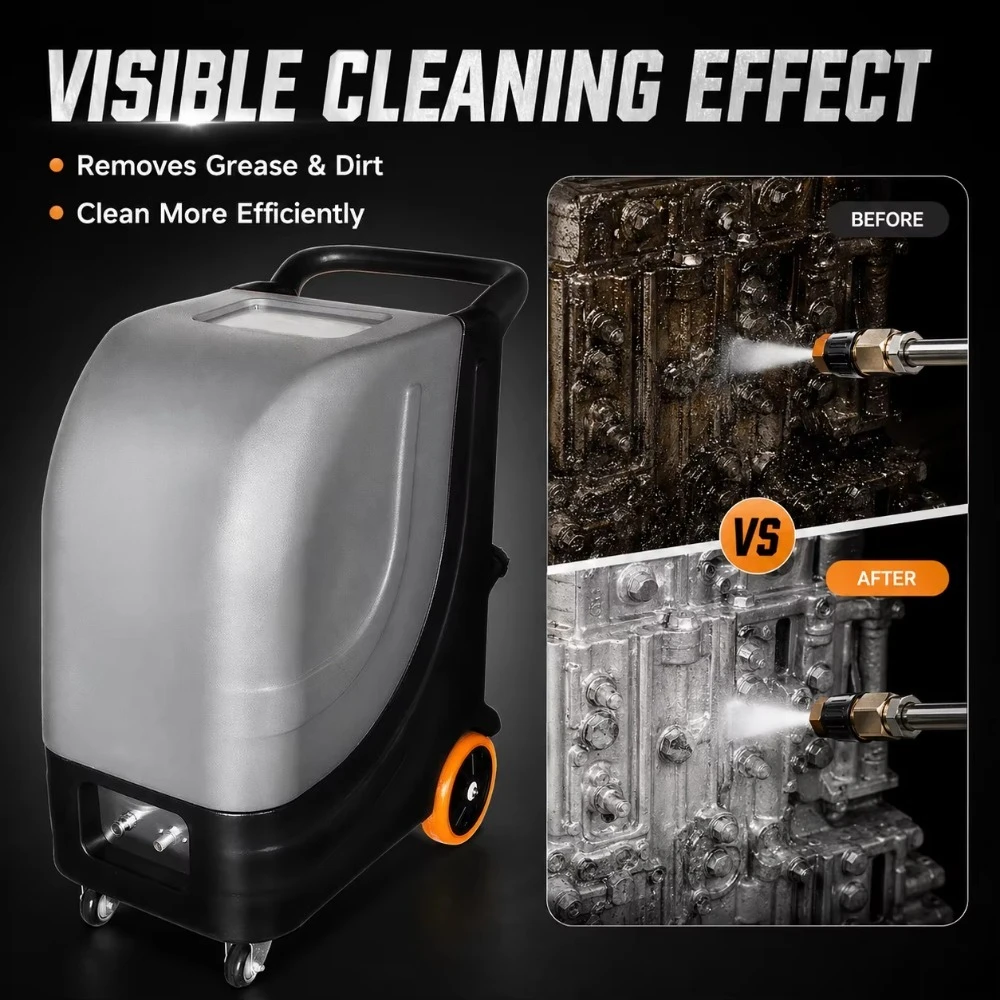 Industrial 380V Electric Steam Cleaner 16bar High Temperature Dry & Wet Cleaning Equipment Heavy Oil Stain Removal Machine-New view 5