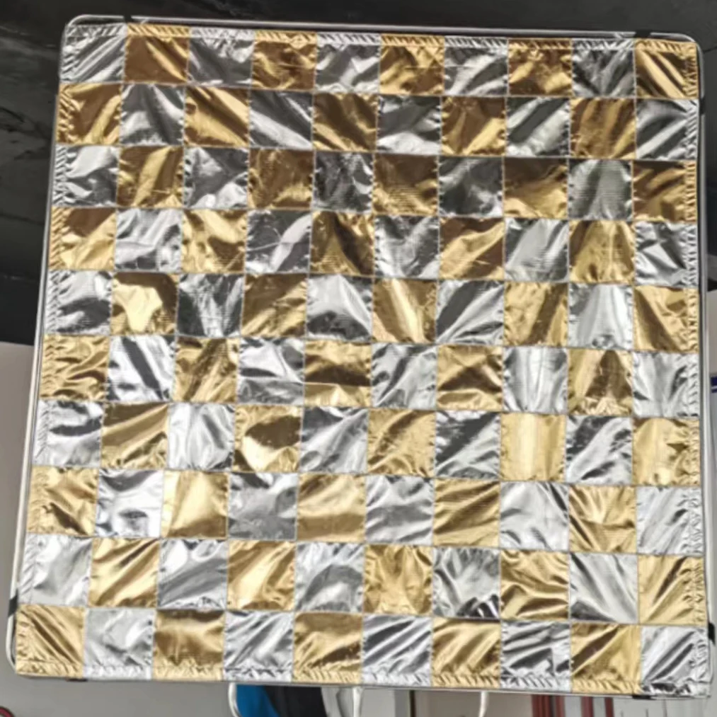 

4'x4' 4ft*4ft 1.2m*1.2m checkerboard Silver/Gold Grid Reflector Chequerboard Cloth for Overhead/Butterfly Frame Fabrics