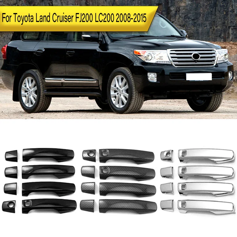 

For Toyota Land Cruiser FJ200 LC200 2008-2015 4-Door Handle Cover Decorative Trim Pieces ABS Decorative Stickers