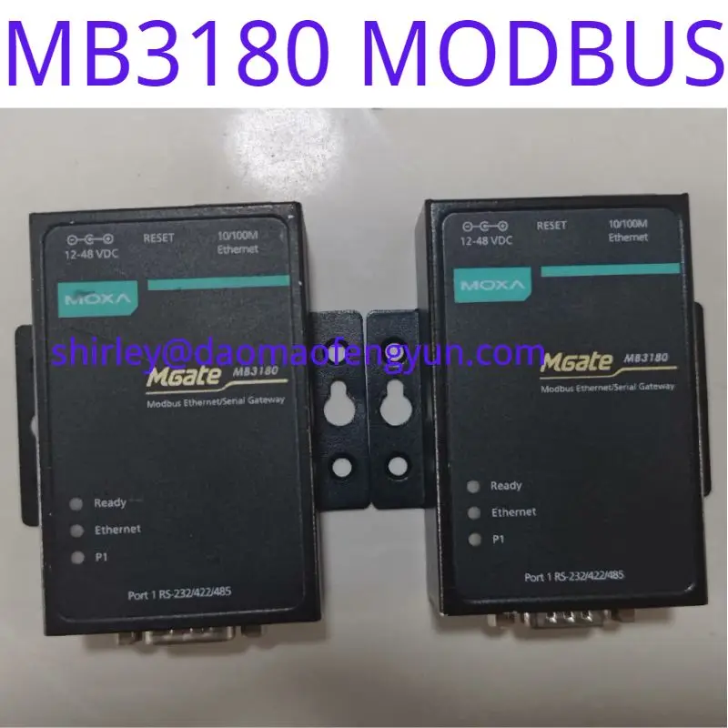 usado original moxa mb3180 modbus gateway 01