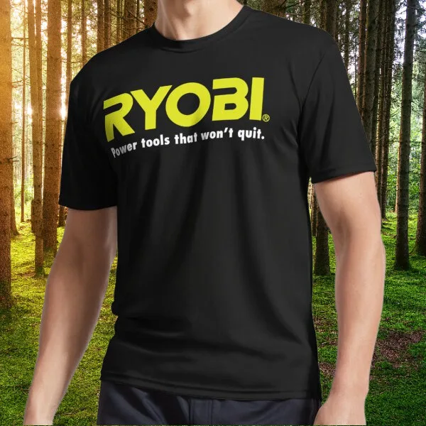 POWER TOOLS RYOBI LOGO Active T-Shirt Logo T-Shirt Funny Size S to 5XL