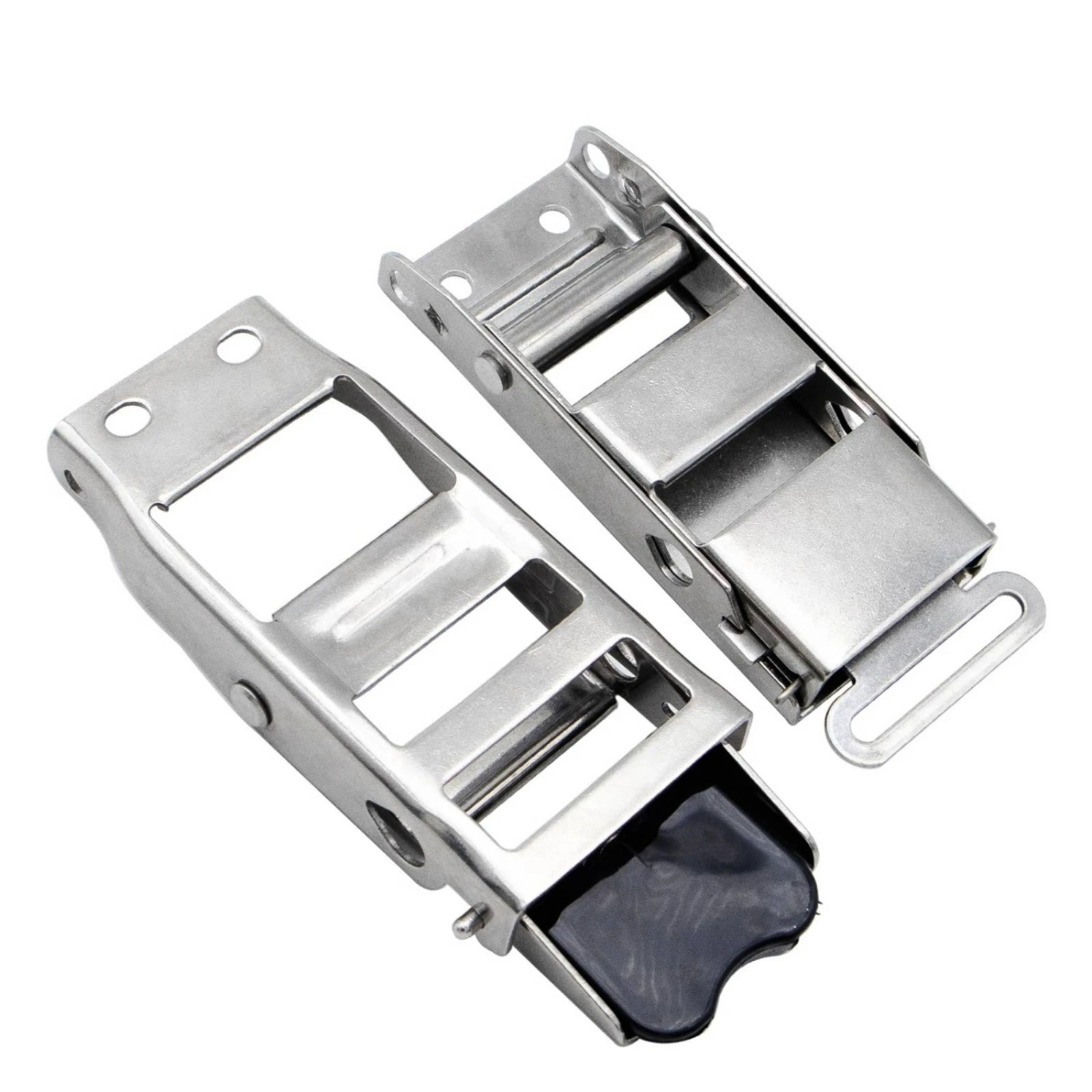 Stainless Steel Cargo Tie-down Buckle Heavy Duty Fastener Hardware Long-Lasting for Truck Drivers, Load Bundling