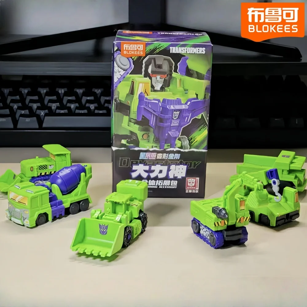Blokees Devastator Transformers Defender Versie Devastator Combinatiesets Gepantserde Robot Speelgoed Boor Accessoires beugel