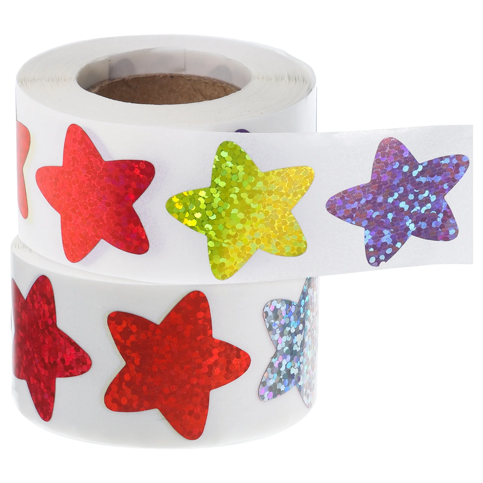 

2 Rolls Pentagram Shaped Adhesive Stickers Creative Star Classroom Decor Reward Labels for School Office Home Use Stationery