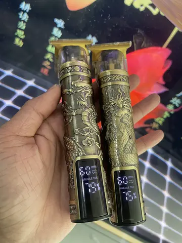 T9 LCD Electric Hairdresser Oil Shaving Head Electric Pusher Carving Electric Pusher Clipper Hair Precision Trimmer for Men Care