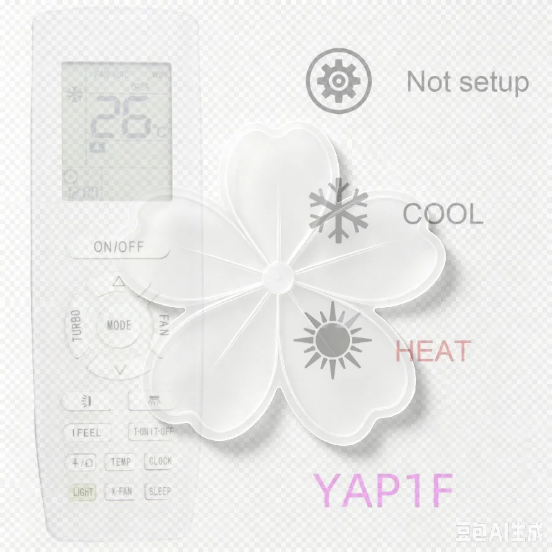 1Pcs YB1F2 YB1FA Replacement New YAP1F AC Remote Air Conditioner A/C Remote Control DIY Accessories For Gree