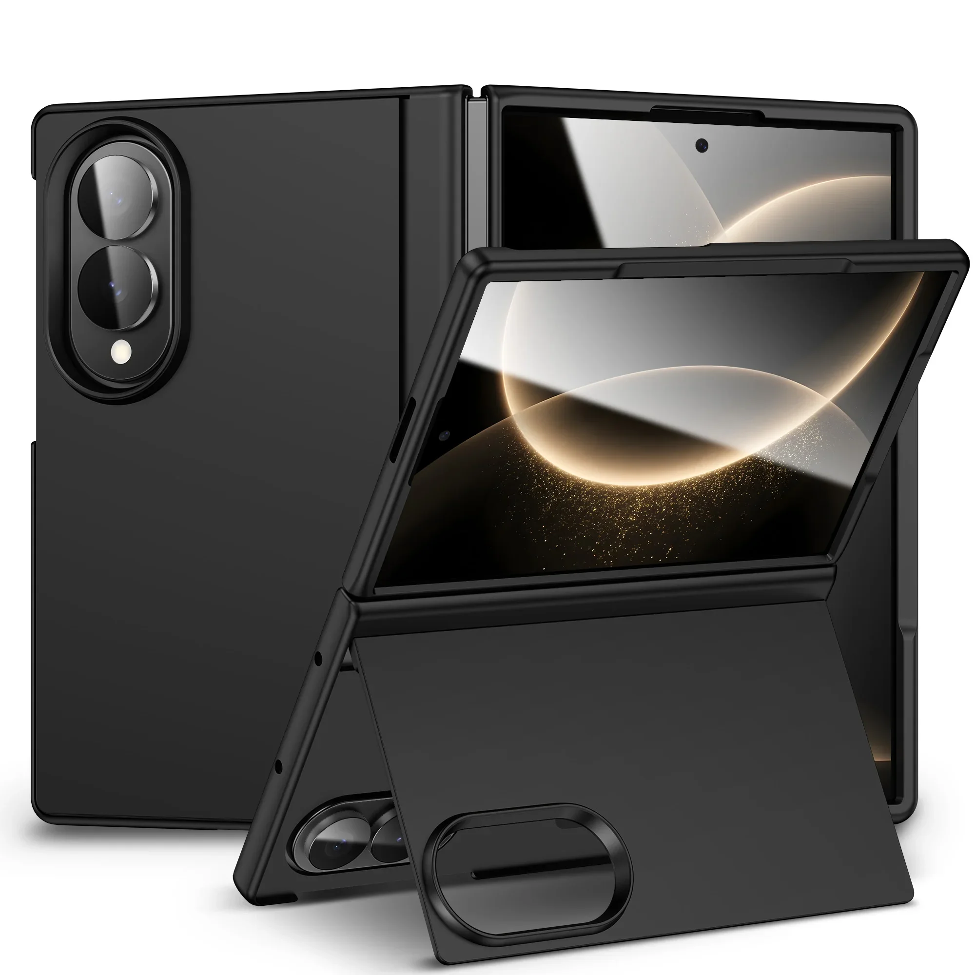 Luxury Shockproof Fall Protection Hard Folding Case For Samsung Galaxy Z Fold 8 Ultra Z Fold 8 7 6 5 4 3 Back Stand Cover Fundas