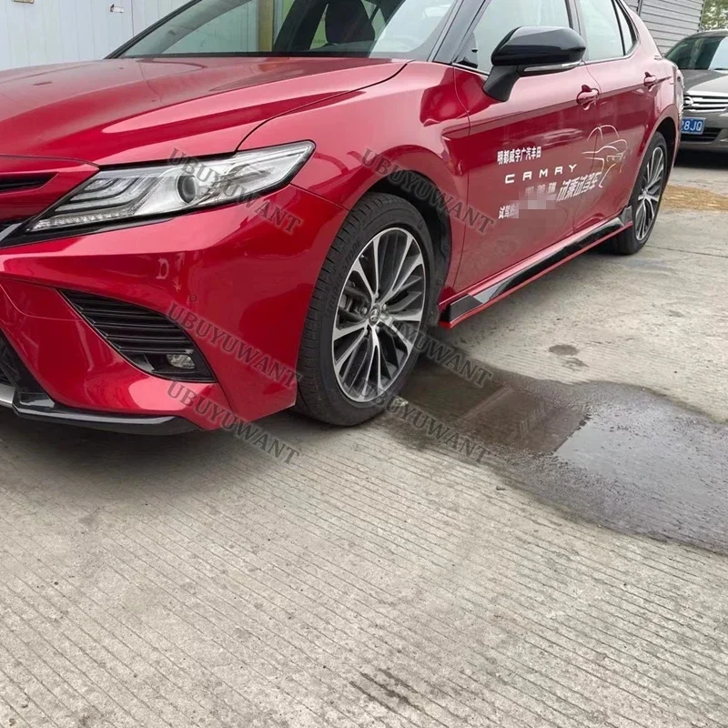 4 PCS For Toyota Camry (Only For Sports Version ) 2018 2019-2022 Car Front Lip Rear Bumper Diffuser Side Skirt SPORT Body Kit