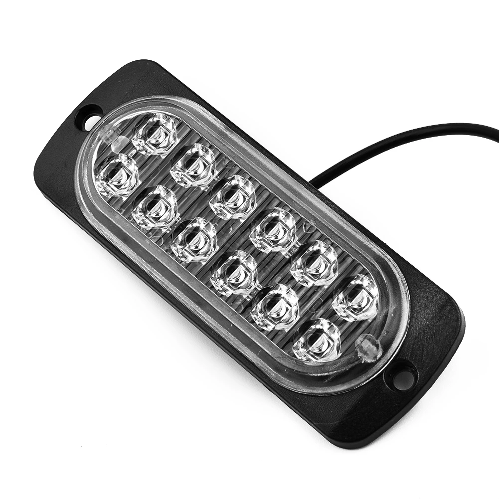2pcs 12 LED Off-road Car Trucks Safety Urgent Working Fog Red Light Lamp Low Power Consumption Super Bright Car Lights