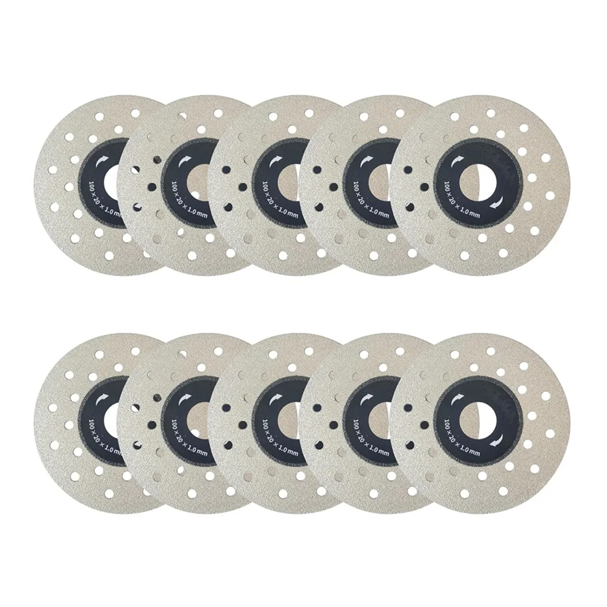 

10pcs Porous Cutting Blade for Stone Ceramic,Diamond Tile Cutting Grinding Wheel Disc for Angle Grinder