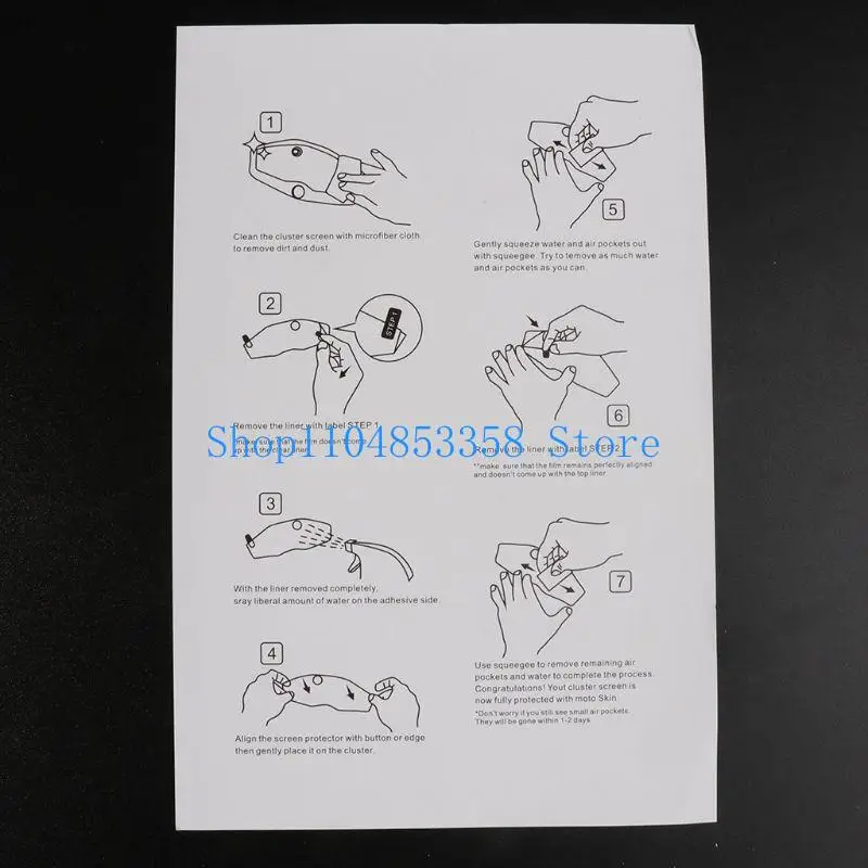 652F 2 Set Dustproof Cover Motorbike Cluster Screen for Protection Film for MT