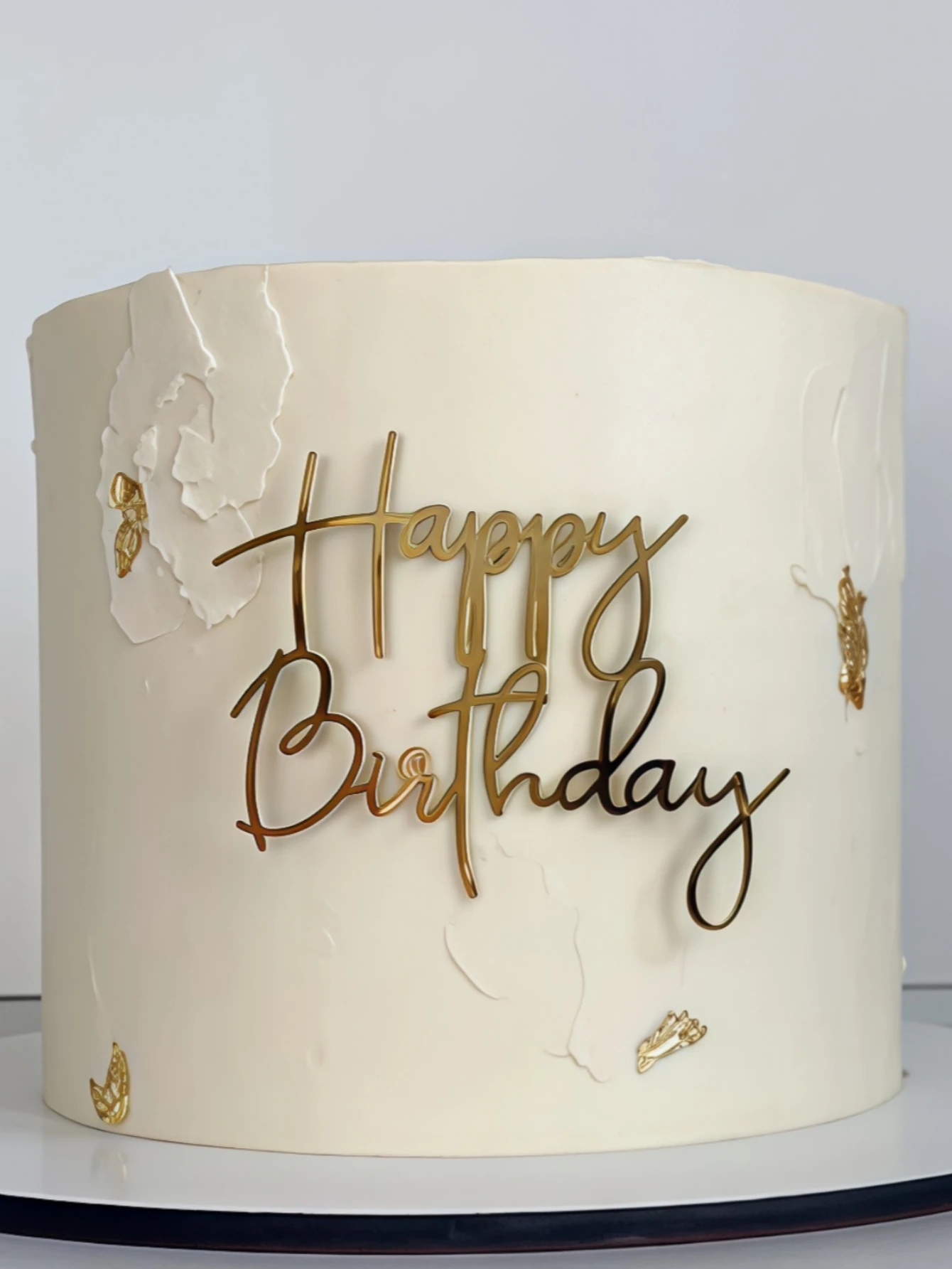3 Stück Happy Birthday PMMA Tortenaufsatz |   Moderne Buchstaben-Kuchendekoration für Geburtstags-, Weihnachts- und Feiertagsfeiern |   Backzubehör