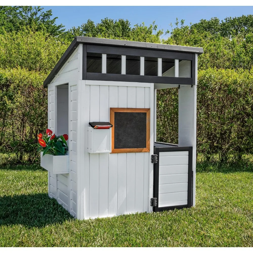 

Детский игровой домик Discovery Caraway Cottage из белого кедра с рабочей голландской дверью