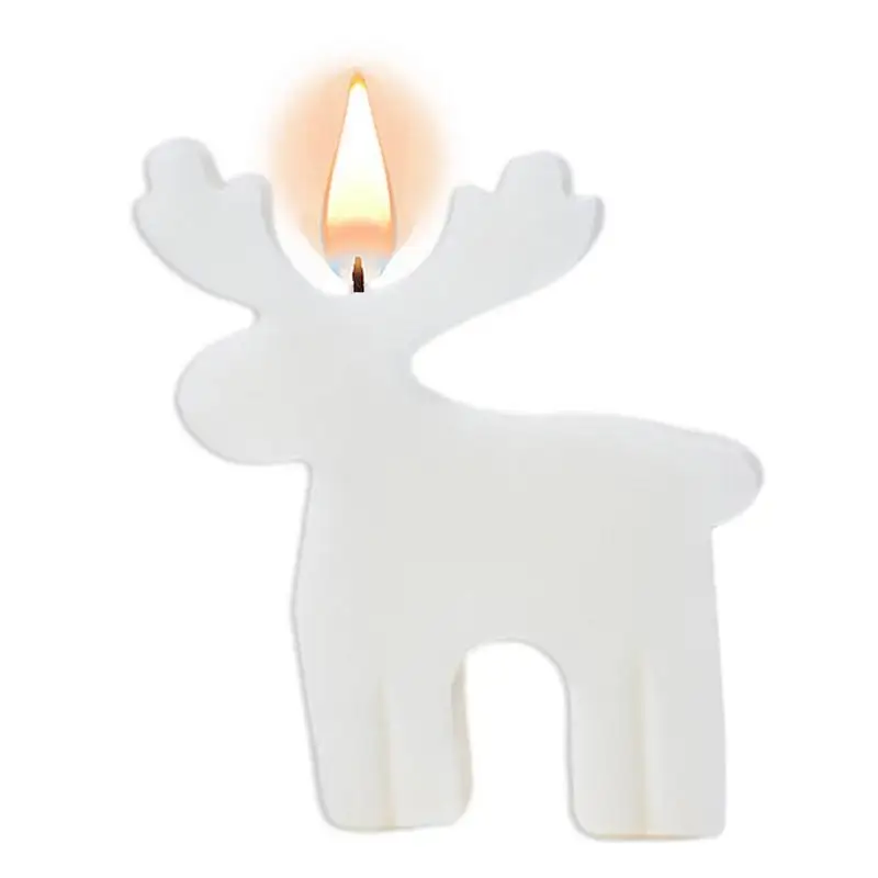 Christmas Window Candles Gingerbread Man Elk Christmas Tree Cartoon Scented Candles Scented Holiday Christmas Candle Soy Wax