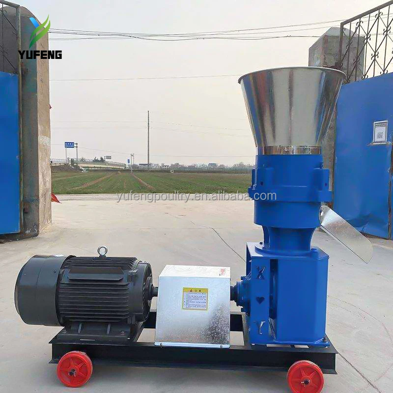 New 350kg/H Electric Small Feed Pellet Mill For Family Farm Chickens Ducks Cattle Sheep High Productivity