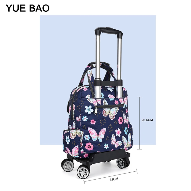 Large Capacity Tote Bags For Women Shoulder Side Bag Fashion Space Shopper Shopping Bags Cute Ladies Tote Trolley Bag Waterproof