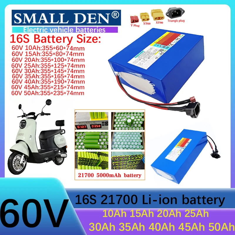 60V 20Ah 15Ah 10Ah …