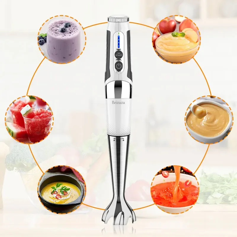 professional commercial smoothie Electric Hand blender set 4 in 1 Kitchen Juicer blender manual hand