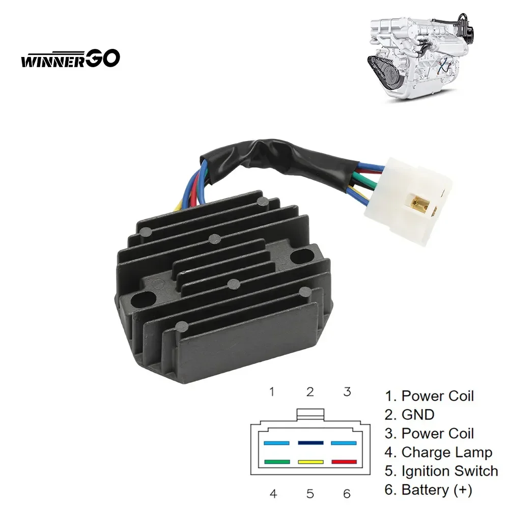 Voltage Regulator Rectifier For KUBOTA TRACTOR BX1500 BX1800 BX1830 BX22 BX23 Z602E B9200 G1800  F2000 KH41 09230754 15351-64601