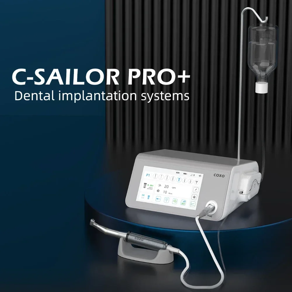 COXO C-SAILOR PRO+ Dental Implantation System: Implant & Surgery Modes,Quiet Water Pump,Wireless Pedal,Multi-Use,Program Options