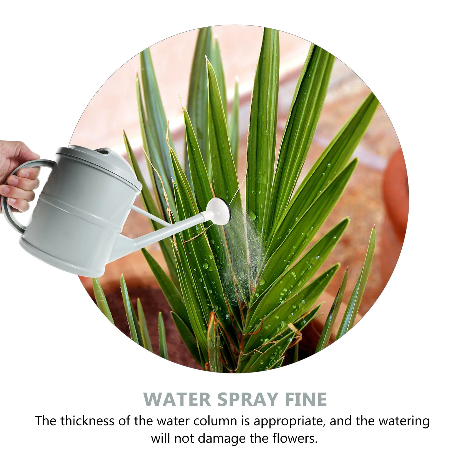 

1pc 1.5L Plastic Watering Can Long Spout Ergonomic Handle Detachable Nozzle For Indoor Outdoor Garden Plants Flowers Succulents