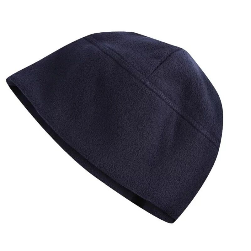 Men Women Winter Bonnet Solid Color Soft Warm Watch Cap Polar Fleece Thickened Military Army Beanie Hat Windproof Outdoor