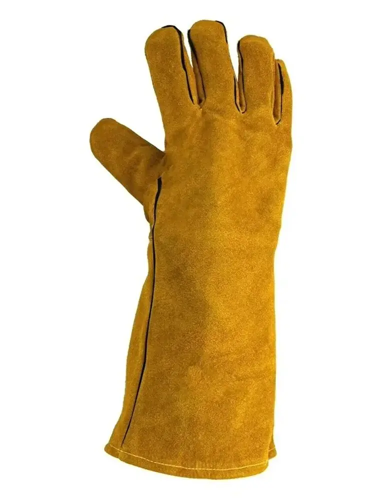 Gants de soudage à l'argon Tig de meilleure qualité, gants de sécurité confortables et ignifuges, revêtement en Latex, cuir de vache, antidérapants pour soudeur
